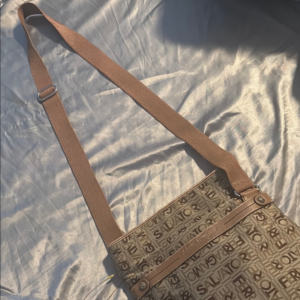 Salvatore Ferragamo Tan Crossbody Bag - Picture 6 of 16